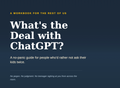 Cover of What's the Deal with ChatGPT? workbook