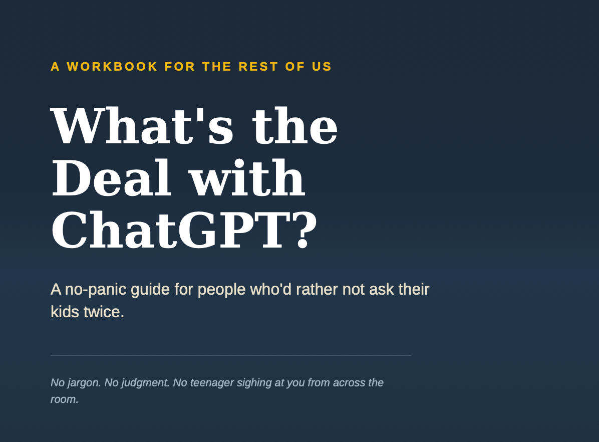 Cover of What's the Deal with ChatGPT? workbook